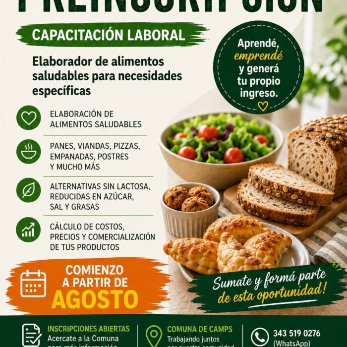 ELABORADOR DE ALIMENTOS SALUDABLES
